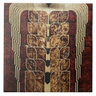 ART DECO WOODWWORK INLAID PANELS KAKELPLATTA
