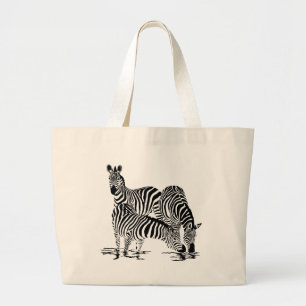 Art Deco Zebra Jumbo Tygkasse