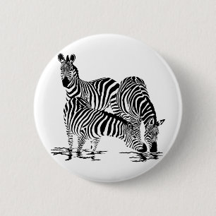 Art Deco Zebra Knapp