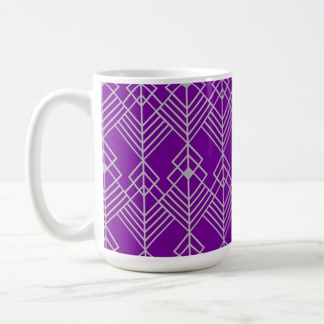Art Deco Zig Zag Kaffemugg (Vänster)