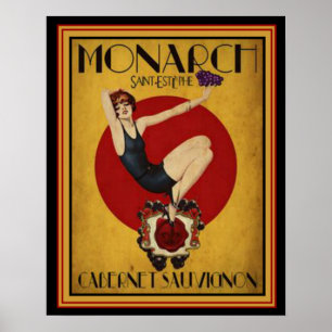 Art décoannons för monarken Cabernet 16 x 20 Poster