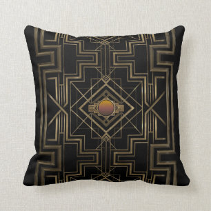 Art décoantikvitetguld kudde