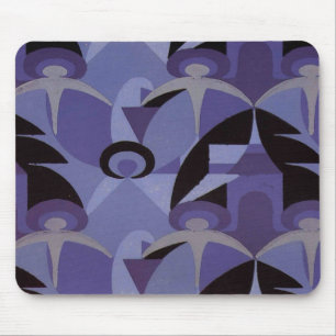 Art décoblåttmönster - Mousepad Musmatta