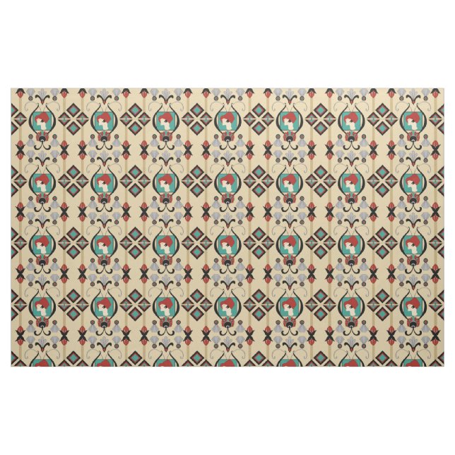 Art décodam tyg (Fat Quarter)