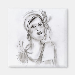 Art décoflicka magnet