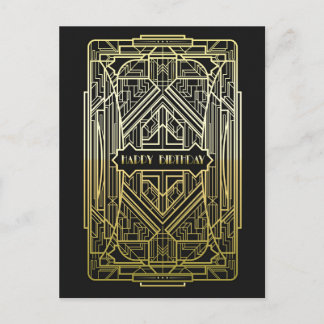 Art décofödelsedag vykort