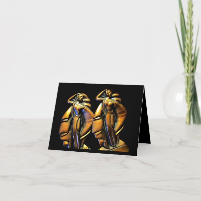 Art décofödelsedagkort vid studion Boheme Kort (Framsida)