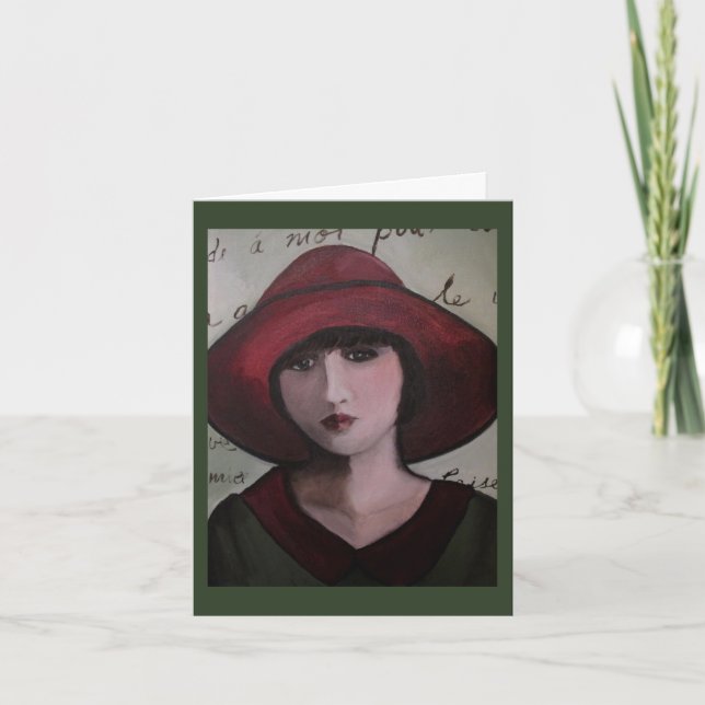 Art décohälsningkort kort (Framsida)