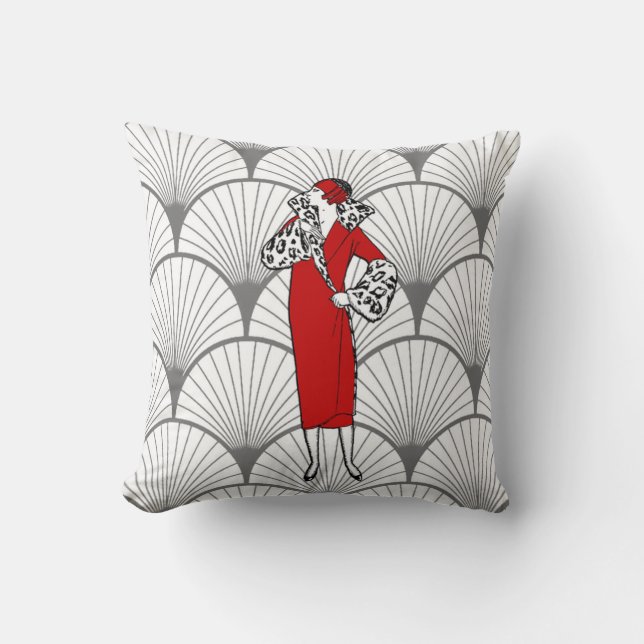 Art décokvinna mode kudder kudde (Framsida)