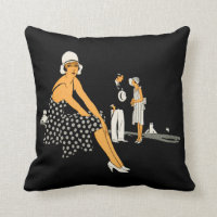 Art décokvinnan skor Polka pricker svart
