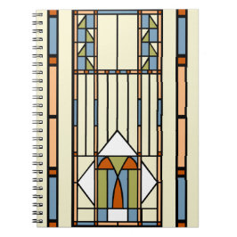 Art décomålat glass anteckningsbok