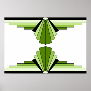 Art décomönster i limefrukter poster