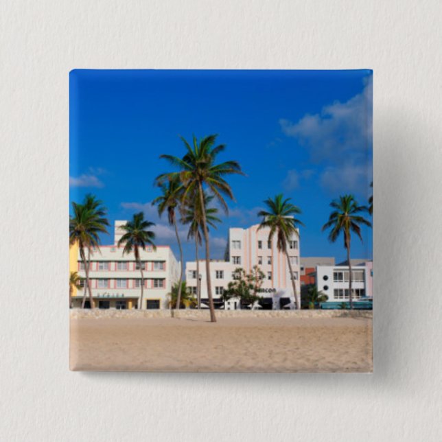 Art décoområde av den södra stranden Miami Knapp (Framsida)