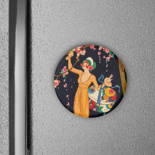 Art décoplockning blommar magneten magnet