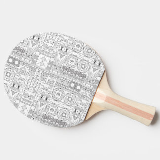 Art Decor Symmetry Linjer Ping Pong Paddle Pingisracket