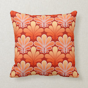 Art décosnäckamönster, Mandarinorange Kudde