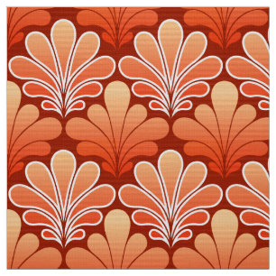 Art décosnäckamönster, Mandarinorange Tyg