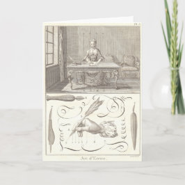 Art d'Ecrire Art of Writing Diderot Encyclopedia Kort