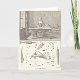 Art d'Ecrire Art of Writing Diderot Encyclopedia Kort