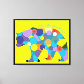 Art Det är Officiell Bear #033f - A MichaelsonEffe Canvastryck