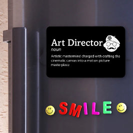 Art Director Definition - Filmbesättning 4 tum x 6 Magnet