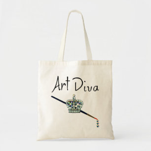 "Art Diva" Tote Bag Tygkasse