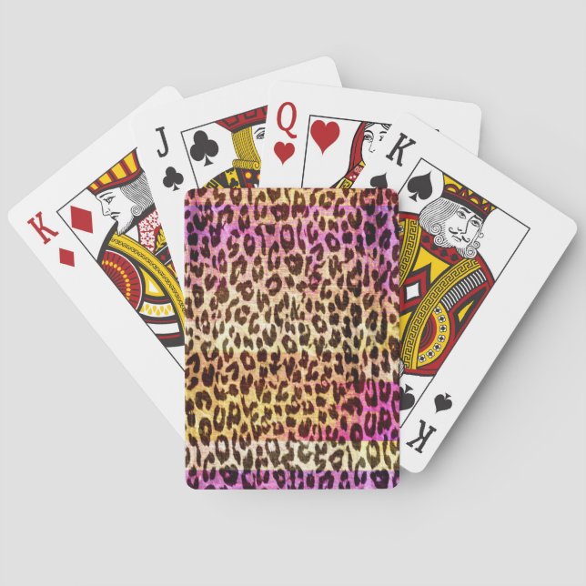 Art Djur päls abstrakt struktur 2 Spel Kort (Baksidan)