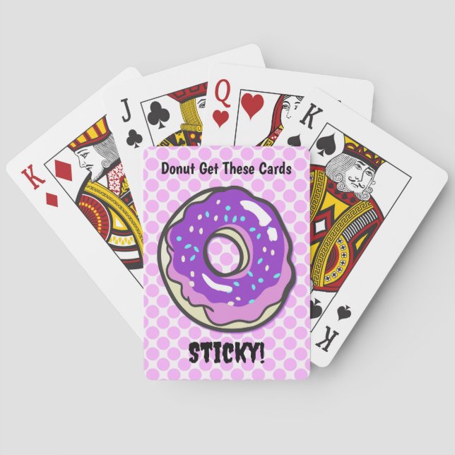 Art Donut Funny Pun Poker Art Cards Casinokort (Baksidan)