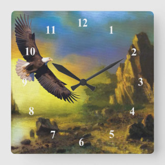 Art Eagle-köldlås Fyrkantig Klocka