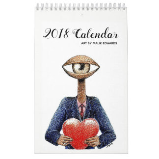 Art efter Malik - 2018 års kalender (version 2)