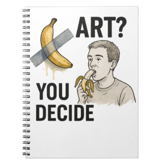 Art eller Snack? Banandebatten Anteckningsbok