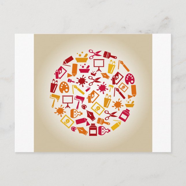 Art en cirkel vykort (Framsida)