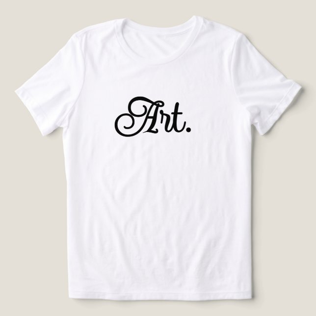 Art - Ett Ord-citat Kvinnor i minimalistcitat T Shirt (Design Framsida)