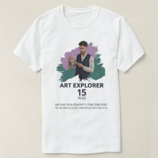 Art Explorer Konstnärlig Canvas Poster - Släpp Los T Shirt