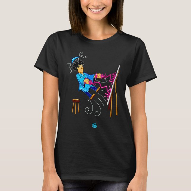 Art Explosion  Kreativ målning T Shirt (Framsida)