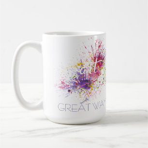 ART, färgspridare, Underbart sätt att tillbringa e Kaffemugg
