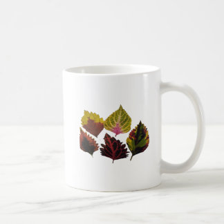art floral leaves kaffemugg
