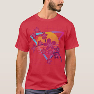 Art Flower Blommar Japan Sakura Vaporwave Cher T Shirt