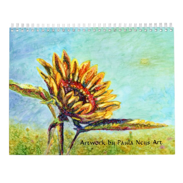 Art Flowers Landscapes Änglar 2023 Calendar Kalender (Baksida)