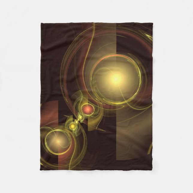 Art för Abstrakt av inbyggd anslutning Fleecefilt (Framsidan)