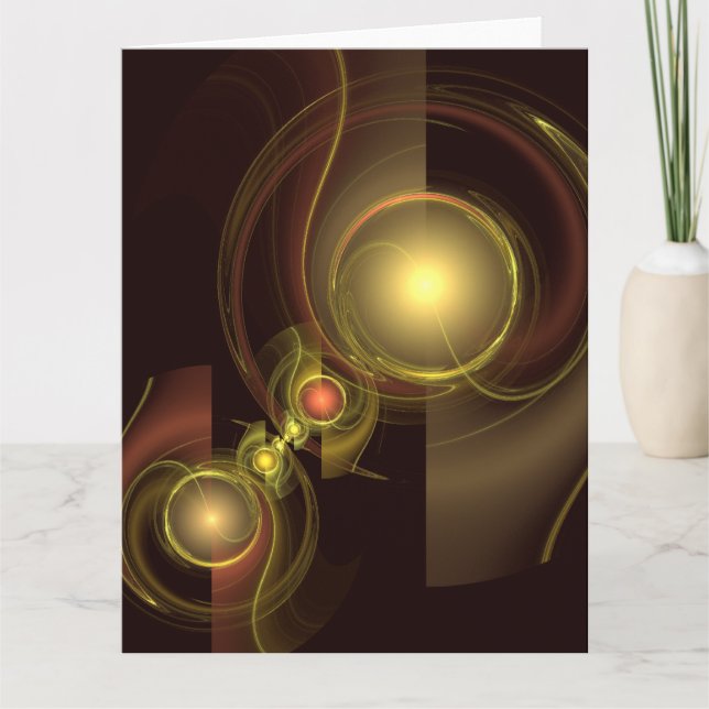 Art för Abstrakt av inbyggd anslutning Tack Kort (Framsida)