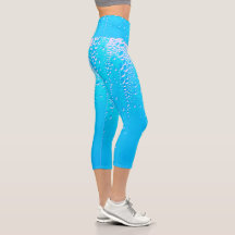 Art för Oceans Aqua Capri Leggings