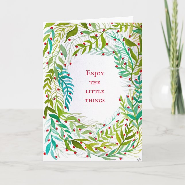 Art för välgörenhetshälsningskort kort (Framsida)