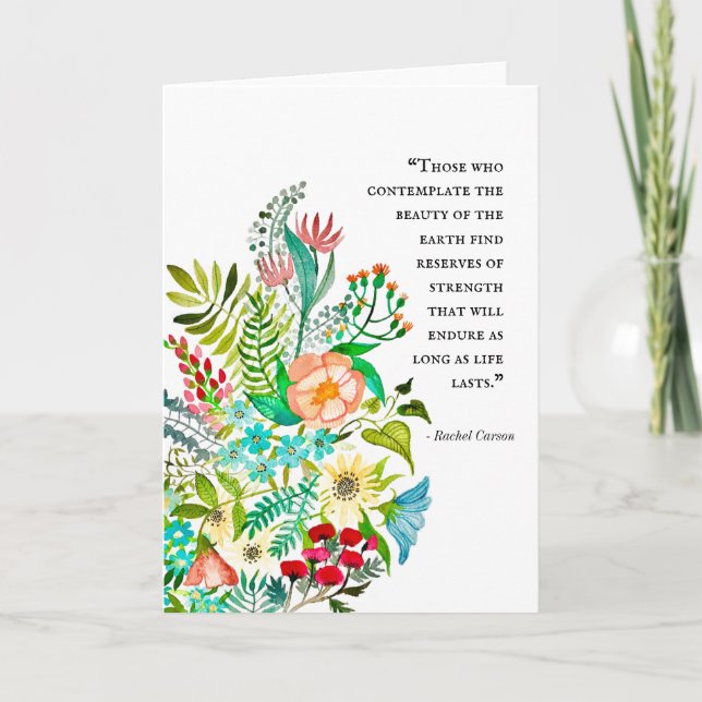 Art för välgörenhetshälsningskort kort (Framsida)