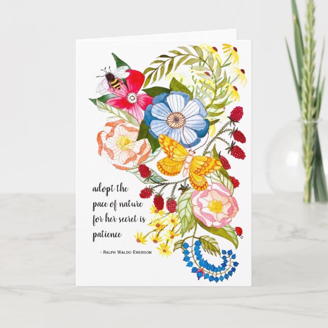 Art för välgörenhetshälsningskort kort (Framsida)