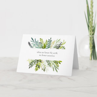 Art för välgörenhetshälsningskort kort