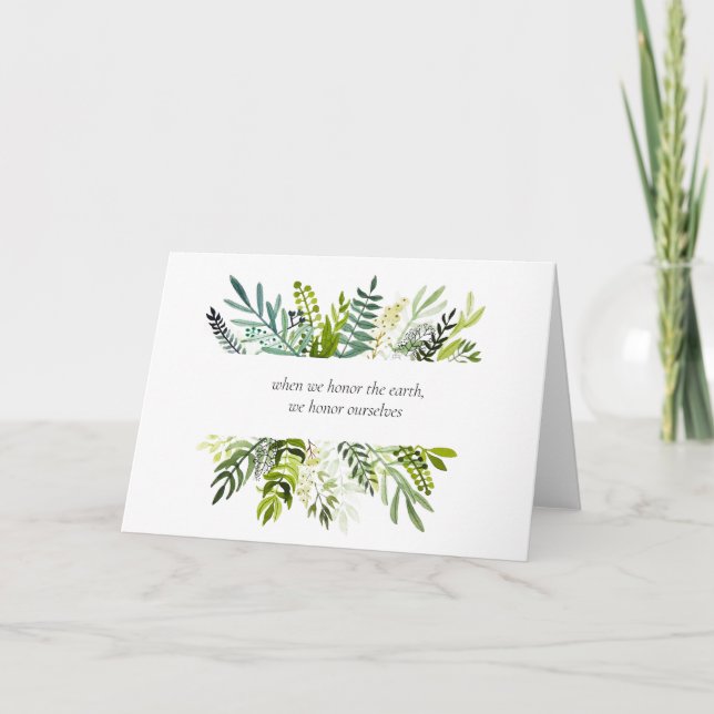 Art för välgörenhetshälsningskort kort (Framsida)