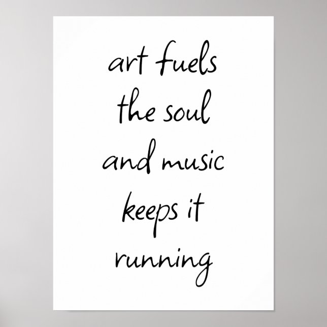 Art Fuels the Soul Poster (Framsidan)