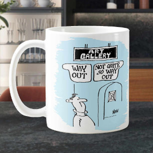 Art Gallery-Roligten "Way Out" och "Not So Way Out Kaffemugg