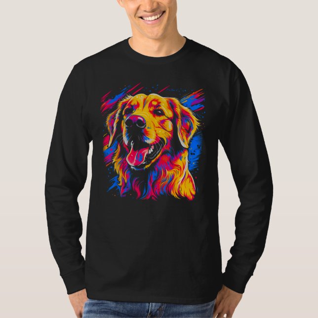 Art Golden Retriever 1 T Shirt (Framsida)